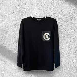 NWT Men’s Crooks & Castles Size XL Chain Graphic Sweatshirt Black / Noir